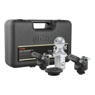 CURT OEM puck gooseneck ball and safety chain kit for Ram trucks, designed for 30K towing.