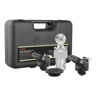 CURT OEM puck system gooseneck ball and safety chain anchor kit for Ram trucks.