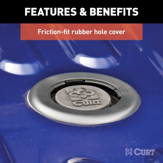 CURT OEM puck system gooseneck ball and safety chain anchor kit for Ram trucks.
