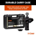 CURT RockerBall hitch ball with ShockDrop technology for smooth towing