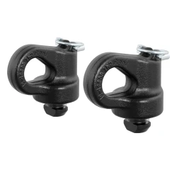 CURT OEM Puck System Gooseneck Safety Chain Anchors for Silverado Sierra F-250 F-350 30K 60691