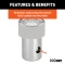 CURT 30K gooseneck puck system kit with ball, anchors, cover, and storage case for select truck models.