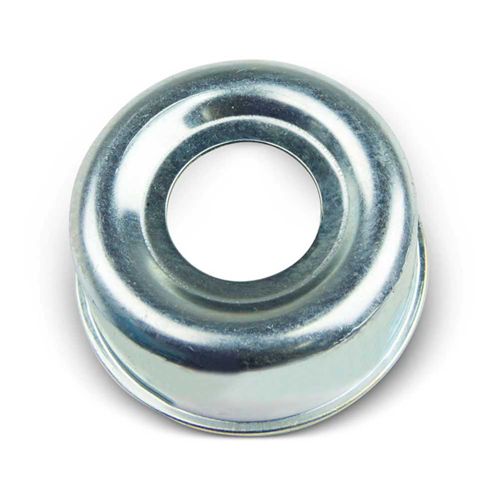 Lippert Axle Hub Dust Cap for Trailer Bearings Protection Replacement axle hub dust cap for trailer bearings by Lippert, available in single or 10 pack.