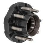 Lippert Threaded Trailer Idler Hub Assembly Short 10K Axle 8 on 6.5 Inch 5/8 Inch Studs Oil 16-17.5 Inch Wheel 791401