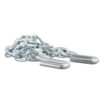 CURT safety chain with zinc-plated finish and sturdy S-hooks, 48 inch length