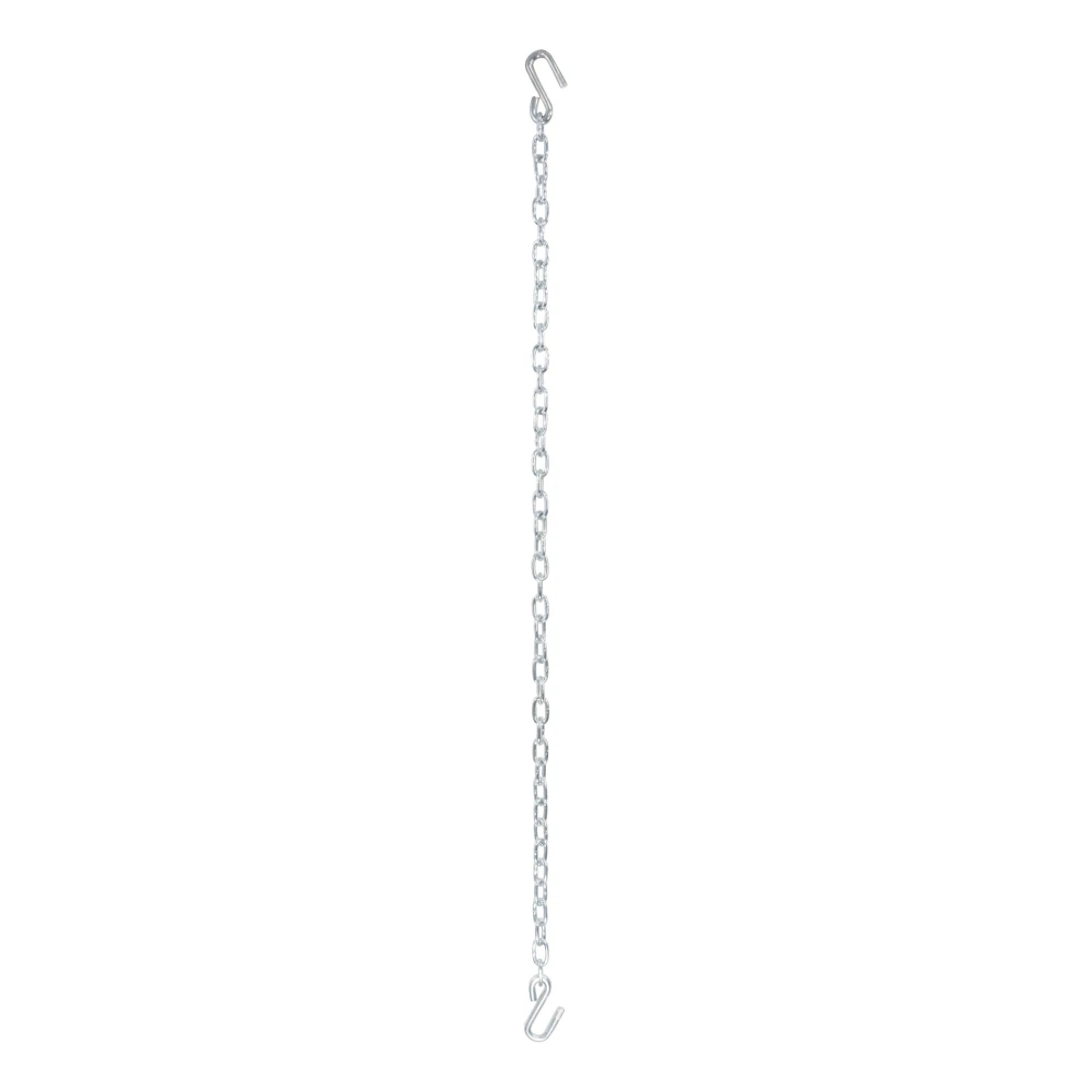 CURT safety chain with zinc-plated finish and sturdy S-hooks, 48 inch length