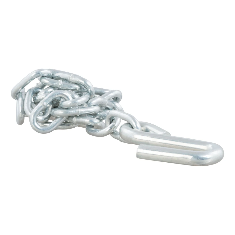 CURT safety chain with a sturdy S-hook and 27 inch length, ideal for secure towing.