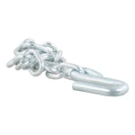 CURT Safety Chain featuring a 7,000 lbs capacity with attached S-hook for secure trailer towing