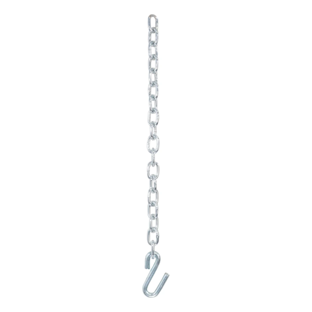 CURT Safety Chain featuring a 7,000 lbs capacity with attached S-hook for secure trailer towing