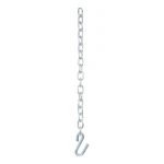 CURT Safety Chain featuring a 7,000 lbs capacity with attached S-hook for secure trailer towing