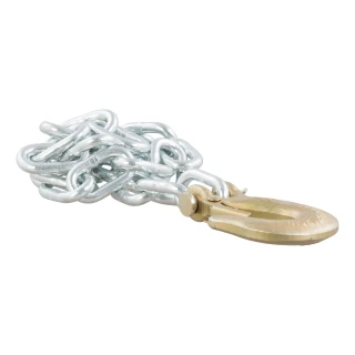 High-quality CURT safety chains with clevis hooks for reliable towing