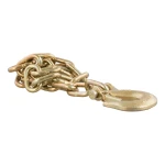 CURT grade-70 certified steel safety chain with clevis hook, 12,600 lbs capacity