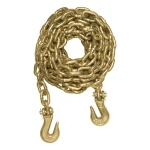 CURT transport binder safety chain with clevis hooks, designed for heavy-duty towing.