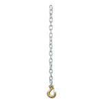 CURT heavy-duty steel safety chains featuring a clevis hook for secure trailer towing