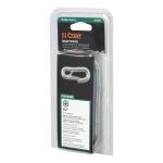 CURT snap hook with spring-loaded latch, zinc-plated finish, for secure trailer chain connection