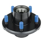 Hub assembly with bearing cones, seal, and grease installed, 5 on 4.5” bolt pattern, 3500lbs capacity