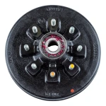 Lippert brake drum hub assembly for 7,000-lb axle with 8 on 6.5 bolt pattern