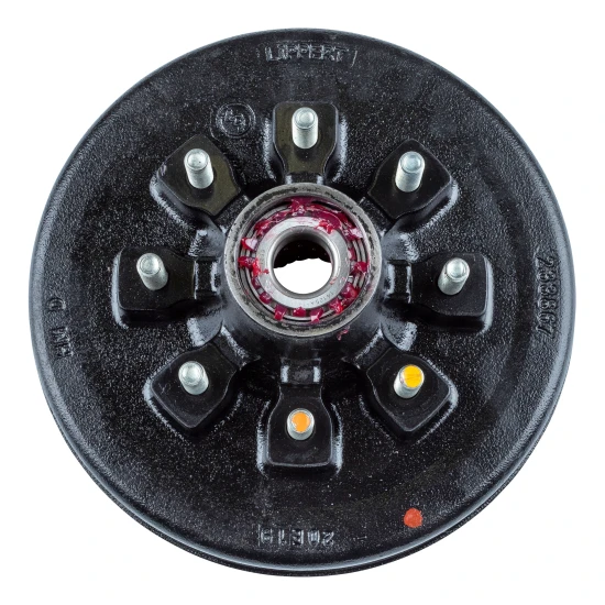 Lippert brake drum hub assembly for 7,000-lb axle with 8 on 6.5 bolt pattern