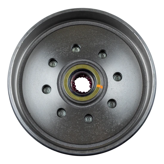 Lippert brake drum hub assembly for 7,000-lb axle with 8 on 6.5 bolt pattern