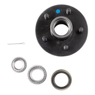 Lippert Idler Hub with 5 on 4.5 bolt pattern and bearing kit for 3,500 lb axles