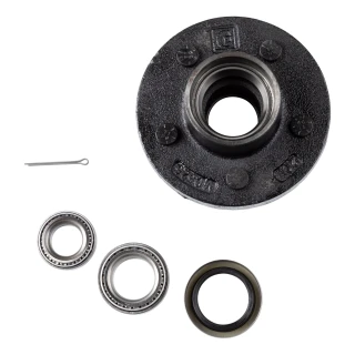 Lippert Idler Hub with 5 on 4.5 bolt pattern and bearing kit for 3,500 lb axles