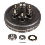 Lippert brake drum hub assembly with a 6 on 5.5 bolt pattern for 6000 lb axle