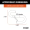CURT certified S-hook for towing safety with a zinc-plated finish and safety latch