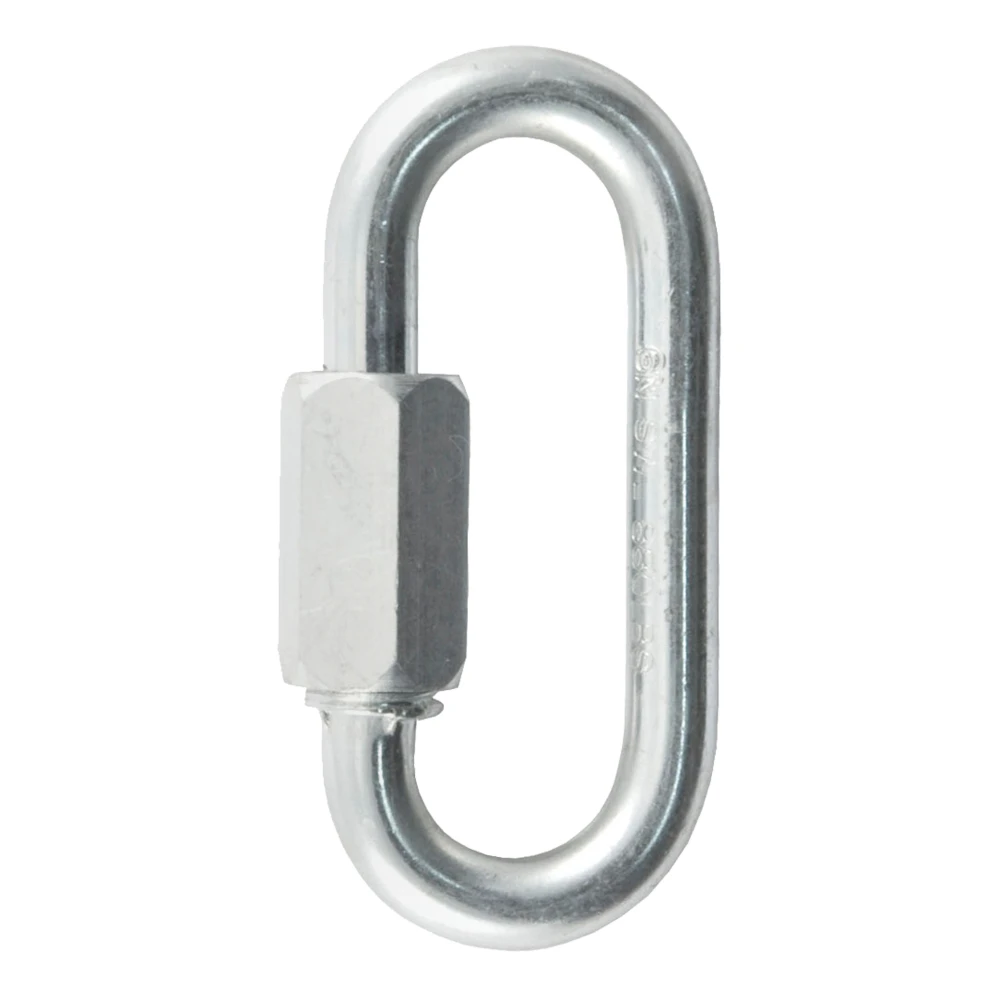 CURT quick link with zinc-plated finish, ideal for towing and outdoor use