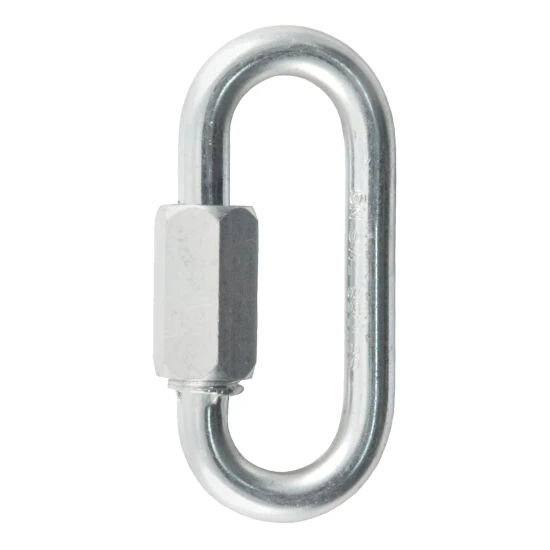 CURT quick link with zinc-plated finish, ideal for towing and outdoor use