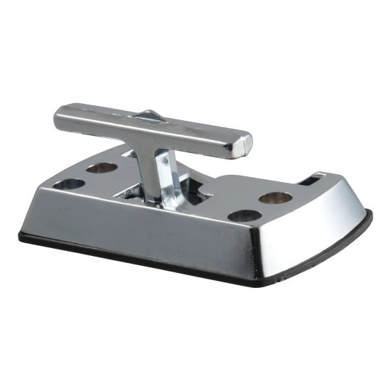 CURT tiedown anchor with chrome-plated finish, fold-away design, and 1,200 lbs capacity