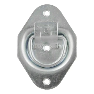 CURT recessed tiedown anchor with zinc-plated steel for secure cargo.