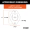 CURT recessed tiedown anchor with zinc-plated steel for secure cargo.