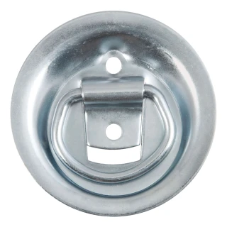 CURT recessed tiedown anchor ring for cargo, zinc-plated steel construction, ideal for trailers, trucks, and vans