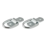 CURT D-ring tiedown anchors for secure cargo in trailers, trucks, and vans with zinc-plated steel construction