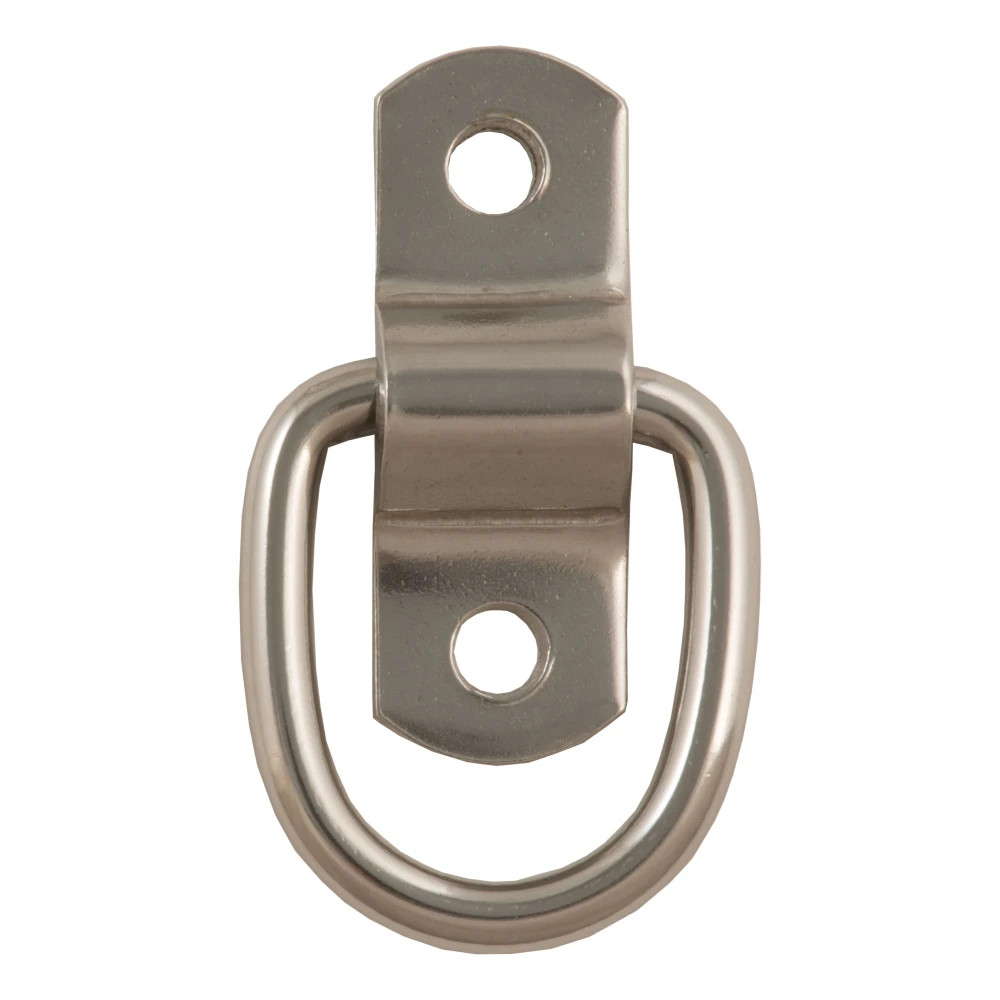 CURT D-ring tiedown anchor for trailers, trucks, and vans with stainless steel construction.