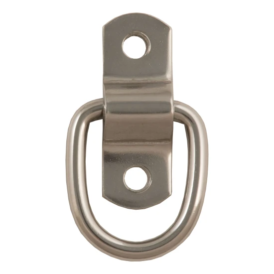 CURT D-ring tiedown anchor for trailers, trucks, and vans with stainless steel construction.