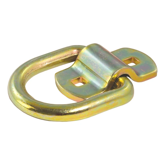 CURT D-ring tiedown anchor in forged steel with 3,600 lbs load capacity for cargo security.