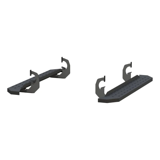 Aries 2055510 RidgeStep 53-inch black steel running boards for Chevy Silverado GMC Sierra regular cab