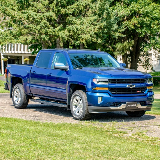 Aries 2055510 RidgeStep 53-inch black steel running boards for Chevy Silverado GMC Sierra regular cab