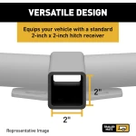 Trailer Hitch For 14-19 Toyota Highlander 2" Tow Receiver Class III GTW 5,000 LB Tongue 500 LB Mate Finish