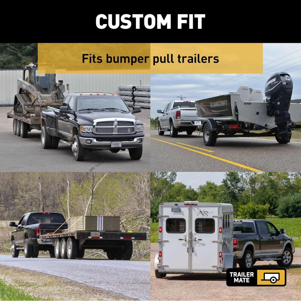 Trailer Hitch For 14-19 Toyota Highlander 2" Tow Receiver Class III GTW 5,000 LB Tongue 500 LB Mate Finish