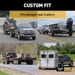 Trailer Hitch For 14-19 Toyota Highlander 2" Tow Receiver Class III GTW 5,000 LB Tongue 500 LB Mate Finish
