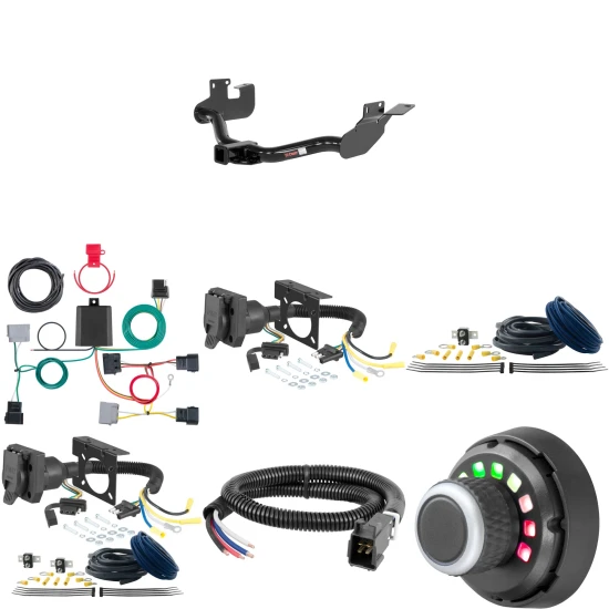 CURT Ford Escape Mazda Tribute tow package bundle with Class 3 hitch, 7-way wiring, and brake controller