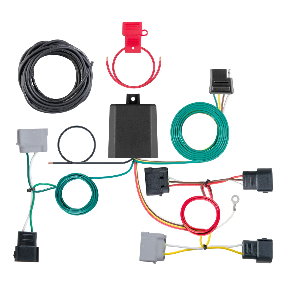 CURT Ford Escape Mazda Tribute tow package bundle with Class 3 hitch, 7-way wiring, and brake controller