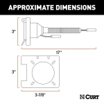 CURT Ford Escape Mazda Tribute tow package bundle with Class 3 hitch, 7-way wiring, and brake controller