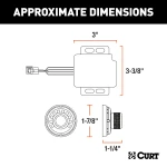 CURT Ford Escape Mazda Tribute tow package bundle with Class 3 hitch, 7-way wiring, and brake controller