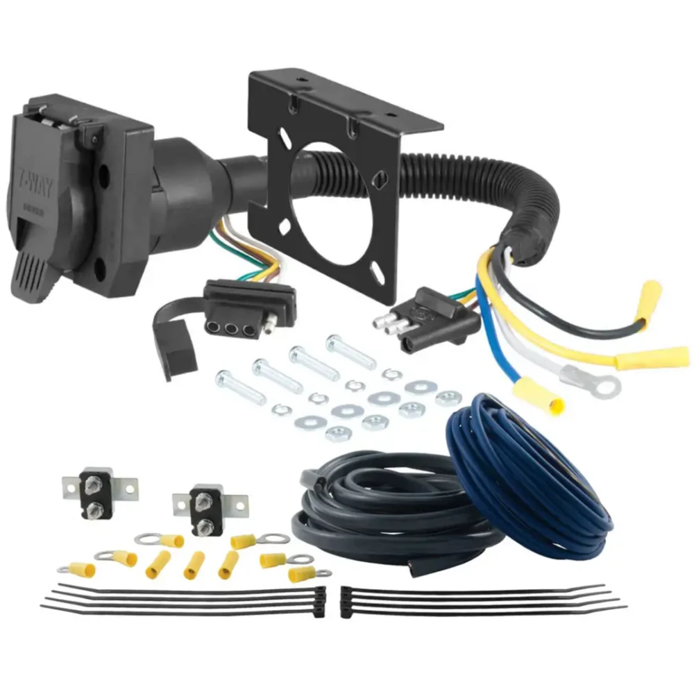 CURT Ford Escape Mazda Tribute tow package bundle with Class 3 hitch, 7-way wiring, and brake controller