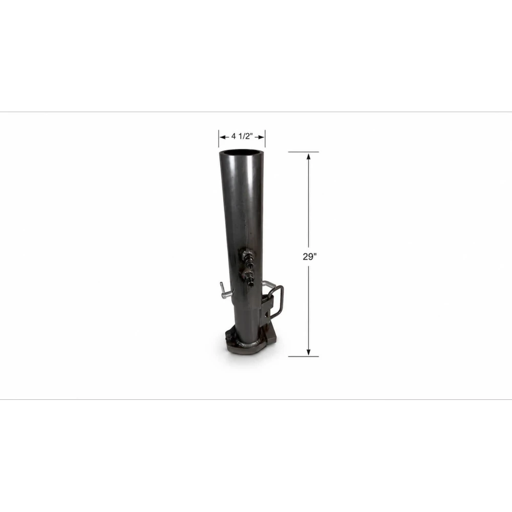 RAM round gooseneck trailer coupler GCPN-25008 25,000 lb 2-5/16 inch ball 4.5 inch tube