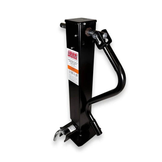 RAM Direct weld heavy duty square trailer jack sidewind 12,000 lb black TJD-12000SP-F2