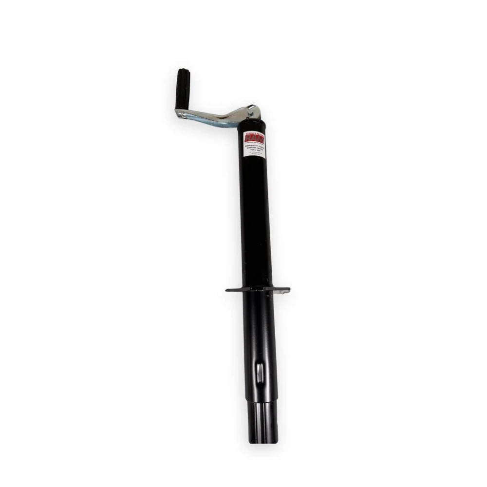 RAM Round A-Frame Trailer Jack Topwind 2000 lb 15 inch travel black TJA-2002-B